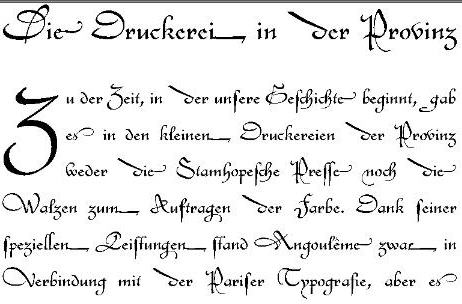 Schriftart Civilité